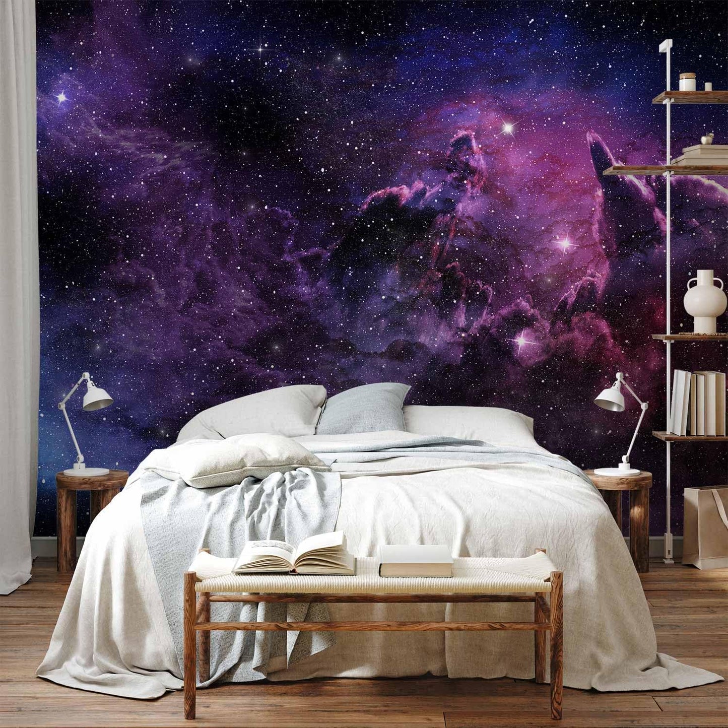 artgeist Premium Wall Mural Cosmos Galaxy 138x101 in - XXL Non-Woven Wallpaper Fleece Wall Decor Photo Print Picture Image Design Home a-C-0022-a-a