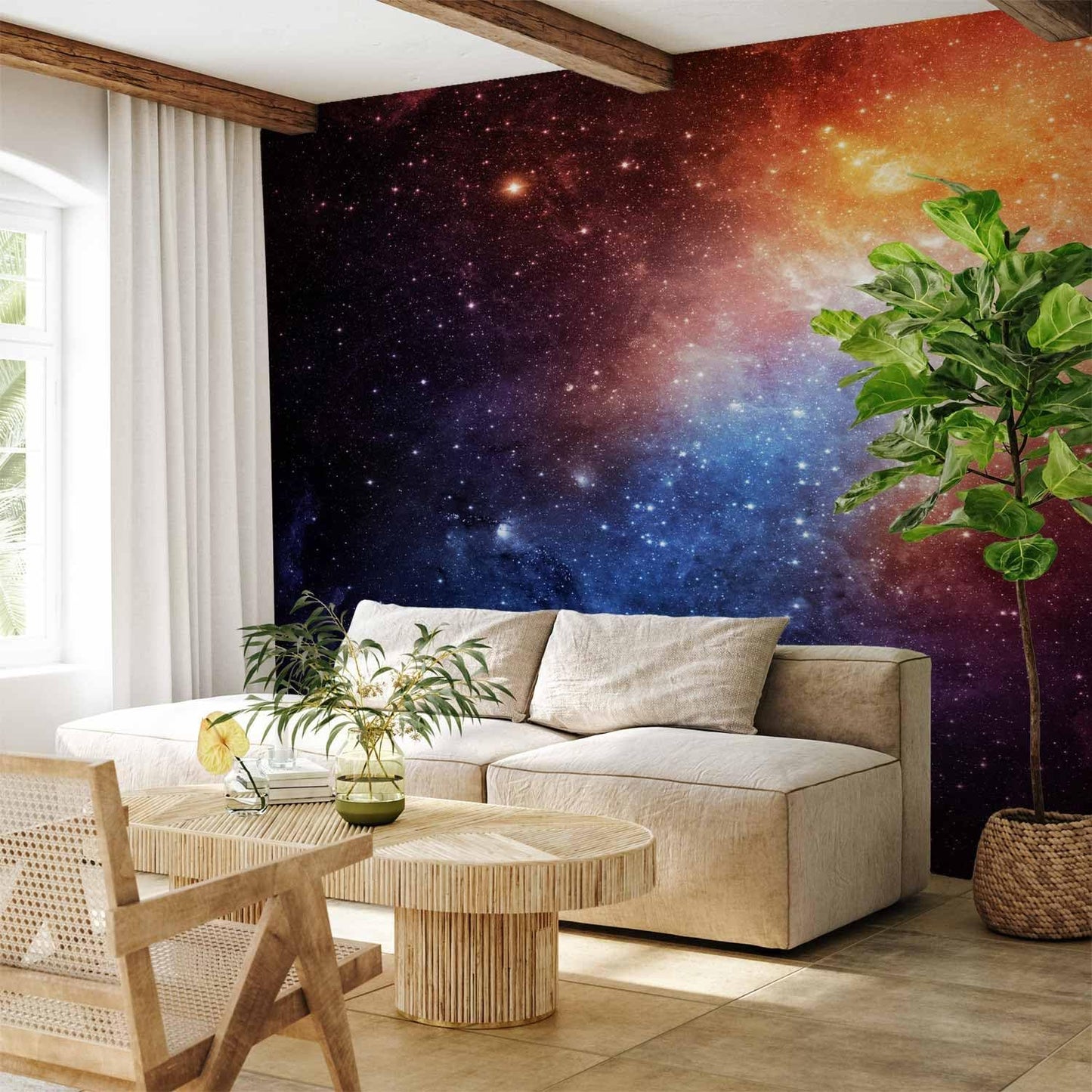 artgeist Wall Mural Cosmos Galaxy 79x55 in - XXL Non-Woven Wallpaper Fleece Wall Decor Photo Print Picture Image Design Home f-B-0057-a-a