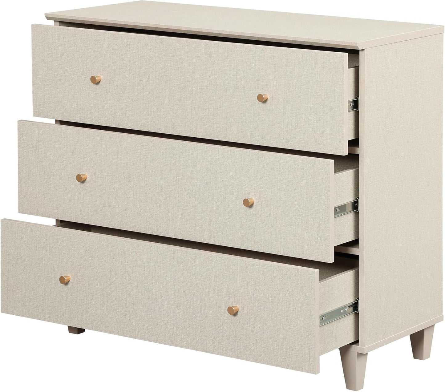 WAMPAT Dresser with 6 Drawers for Bedroom, 70.8" Wide Wooden Chest of Drawers, Modern Closet Storage Organizer Dressers with Solid Wood Legs for Living Room, Children's Room, Nursery, Beige