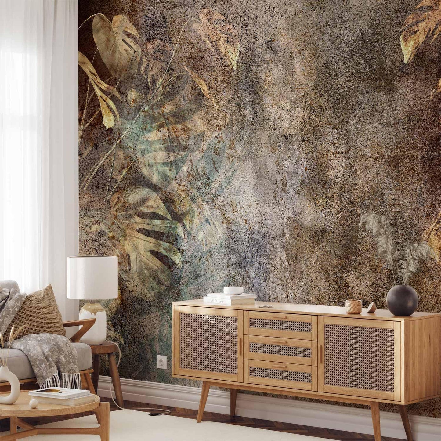 artgeist Premium Wall Mural Monstera 177x124 in - Non-Woven Wallpaper Fleece Wall Decor Photo Print Picture Image Design Nature Botanical Abstract Plants b-C-0859-a-a