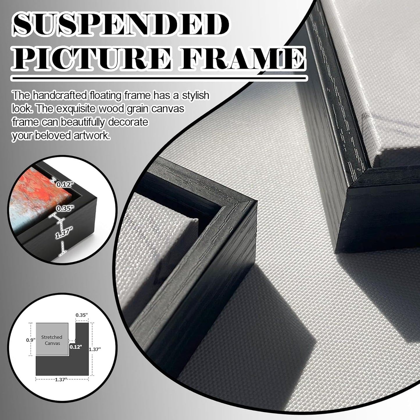 QZQCBLC Large Landscape Wall Art, Farmhouse Cabin Forest Gallery Pictures Abstract Winter Rustic Painting Framed Artwork for Living room Bedroom kitchen Home Office Decor 29x58 IN