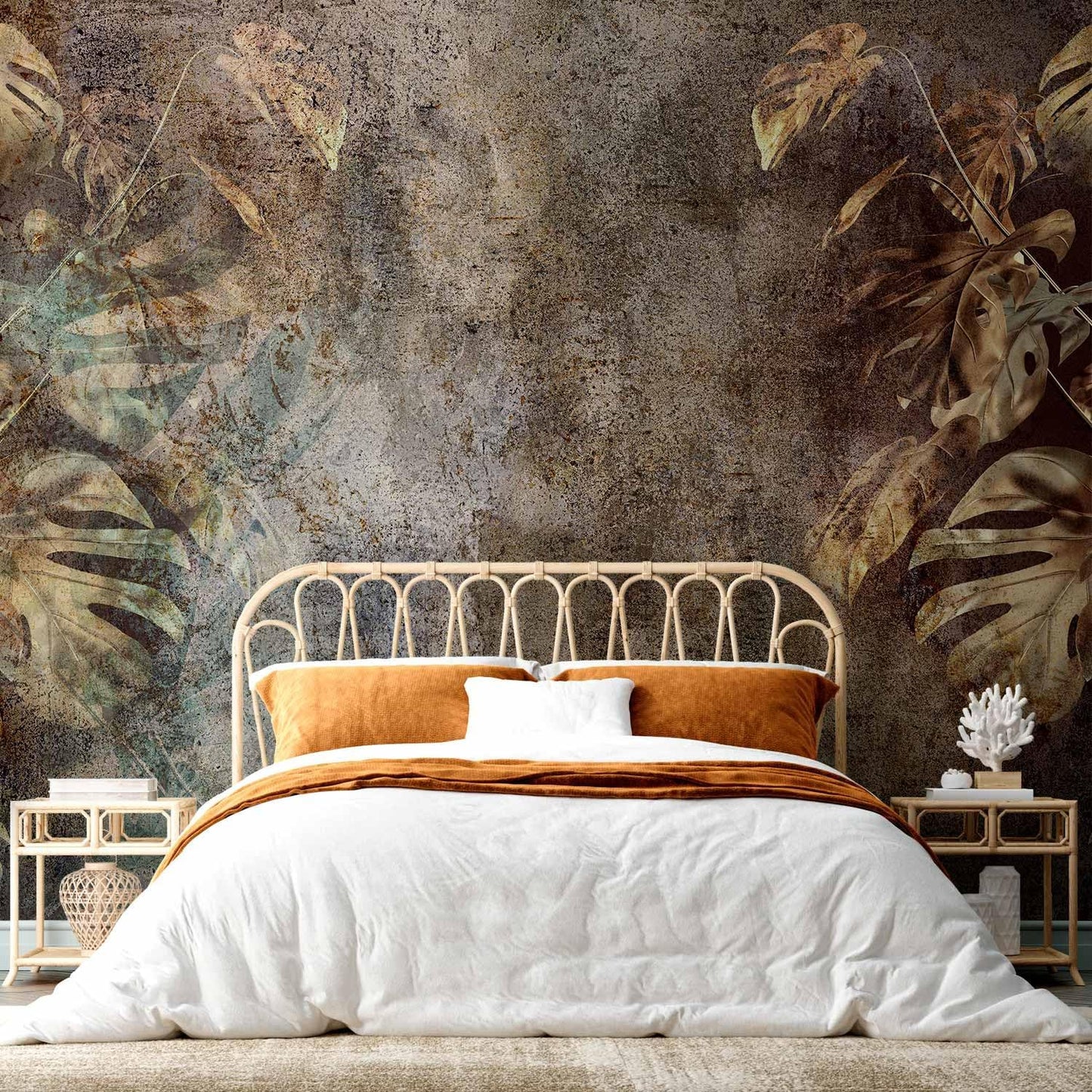 artgeist Wall Mural Monstera 79x55 in - XXL Non-Woven Wallpaper Fleece Wall Decor Photo Print Picture Image Design Nature Botanical Abstract Plants b-C-0859-a-a