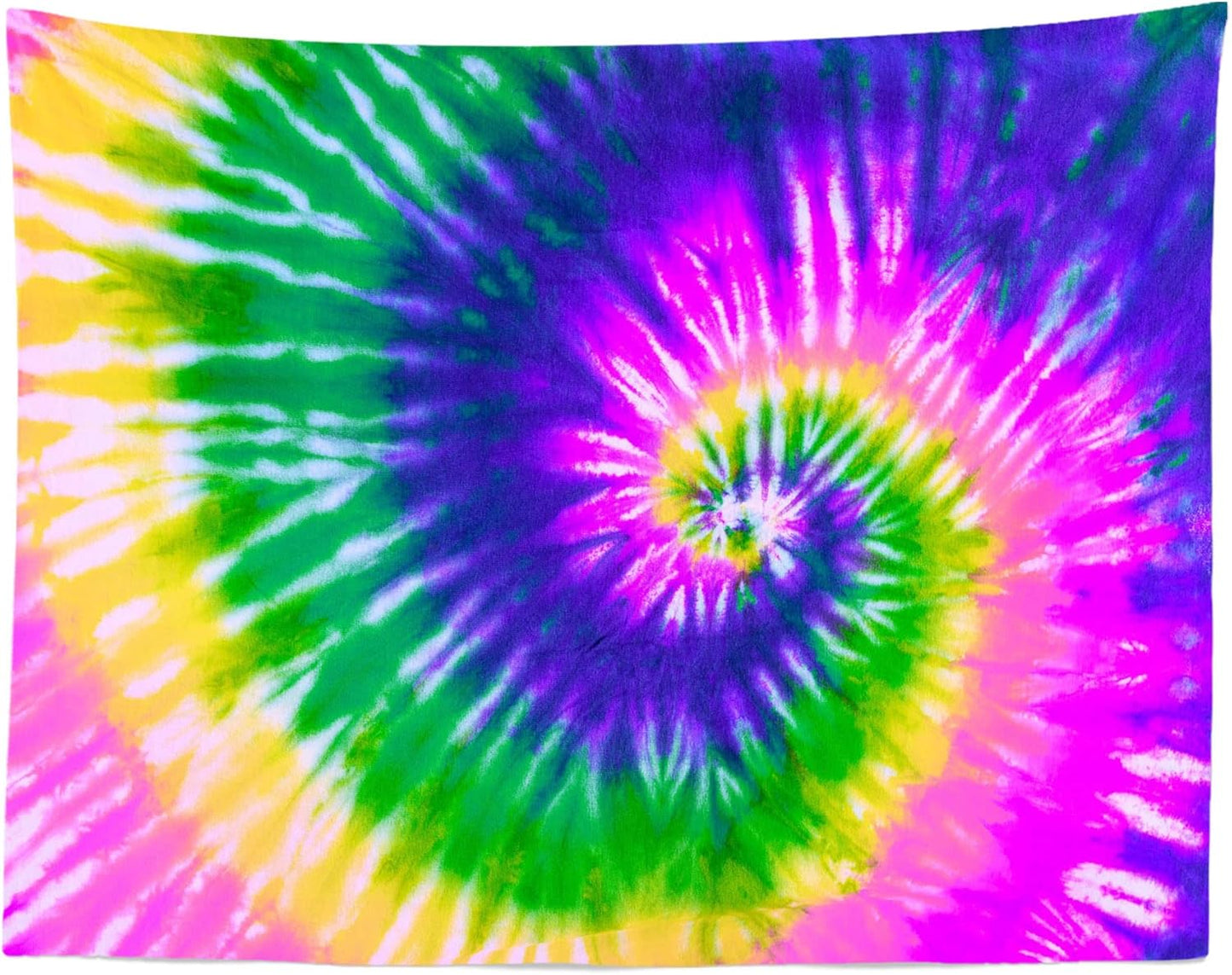 BELECO Tie Dye Tapestry Fabric Wall Hanging 60x50 Inch Hippie Tapestry 60's Tie Dye Wall Decor Watercolor Rainbow Spiral Tie Dye Art Tapestries for Bedroom Living Room Dorm Home Decor