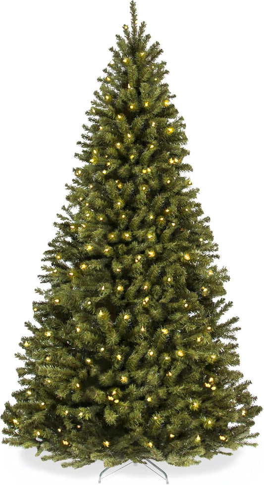 Best Choice Products 4.5ft Pre-Lit Spruce Artificial Holiday Christmas Tree for Home, Office, Party Decoration w/ 200 Incandescent Lights, 763 Branch Tips, Easy Assembly, Metal Hinges & Foldable Base