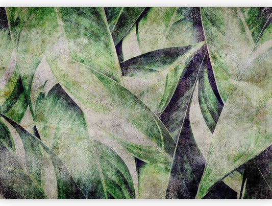 artgeist Premium Wall Mural Tropical Leaves 98x69 in - Non-Woven Wallpaper Fleece Wall Decor Photo Print Picture Image Design Jungle Nature Botanical b-C-0844-a-a