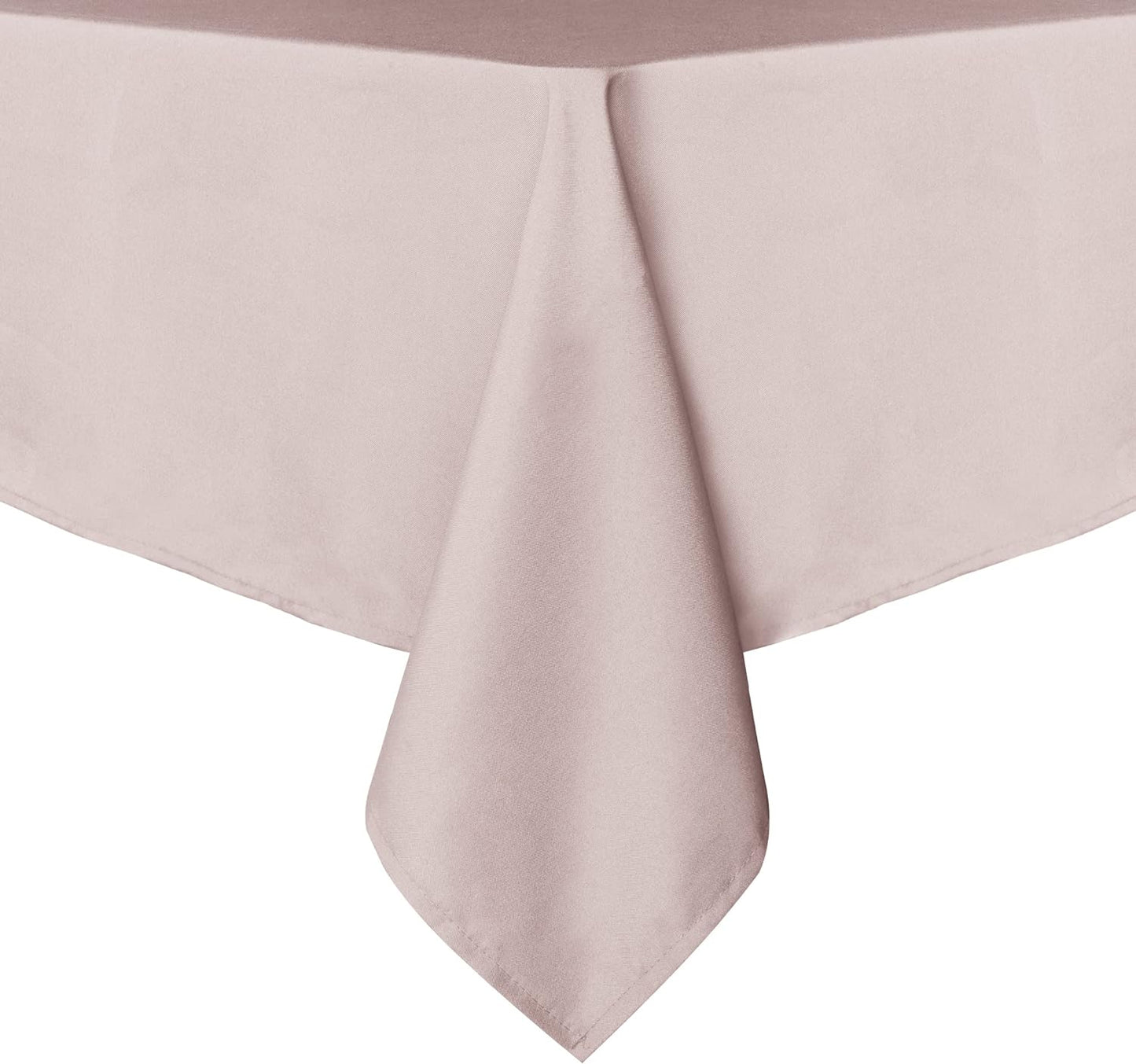 sancua Rectangle Tablecloth - 70 x 90 Inch - Stain and Wrinkle Resistant Washable Polyester Table Cloth, Decorative Fabric Table Cover for Dining Tables, Buffet Parties and Camping, Blush