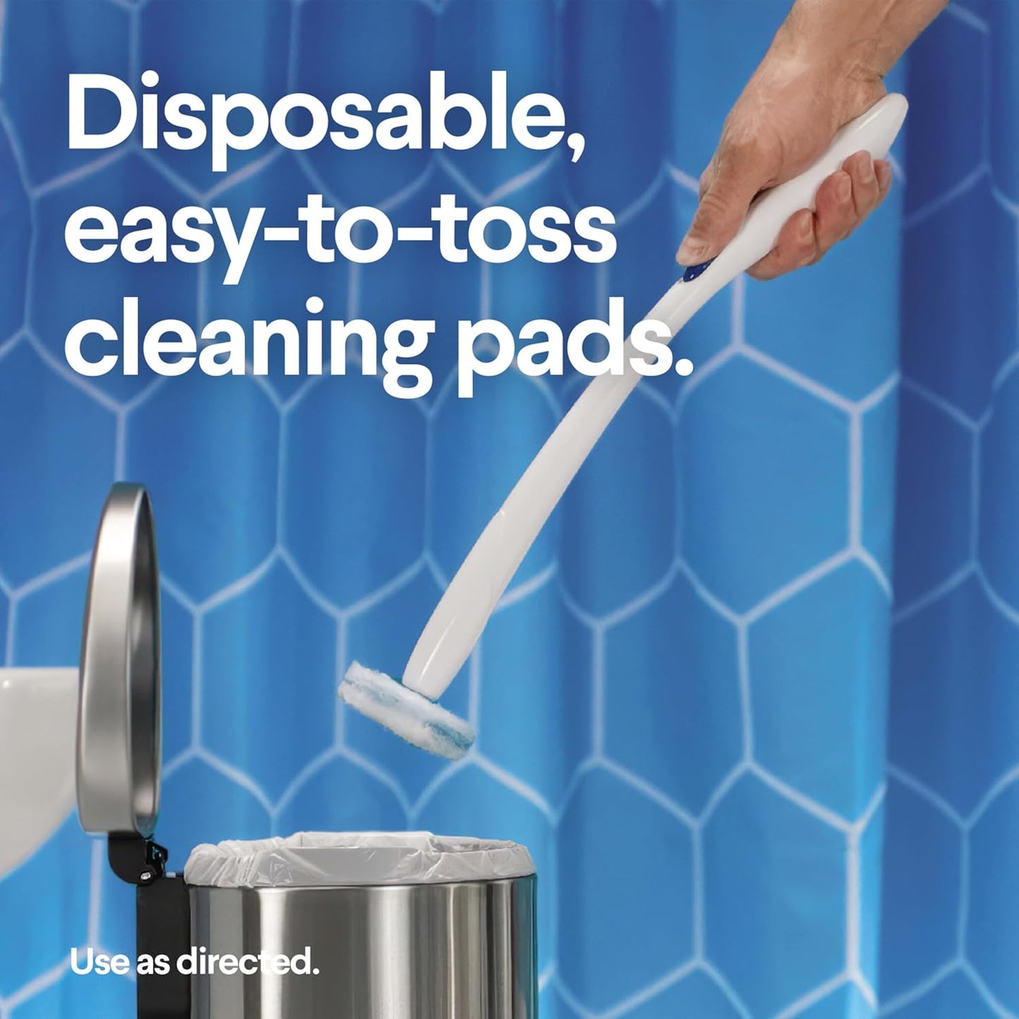 Clorox Original Toilet Cleaning System - ToiletWand, Storage Caddy and 16 Heads, Dorm Room Essentials, (Package May Vary)