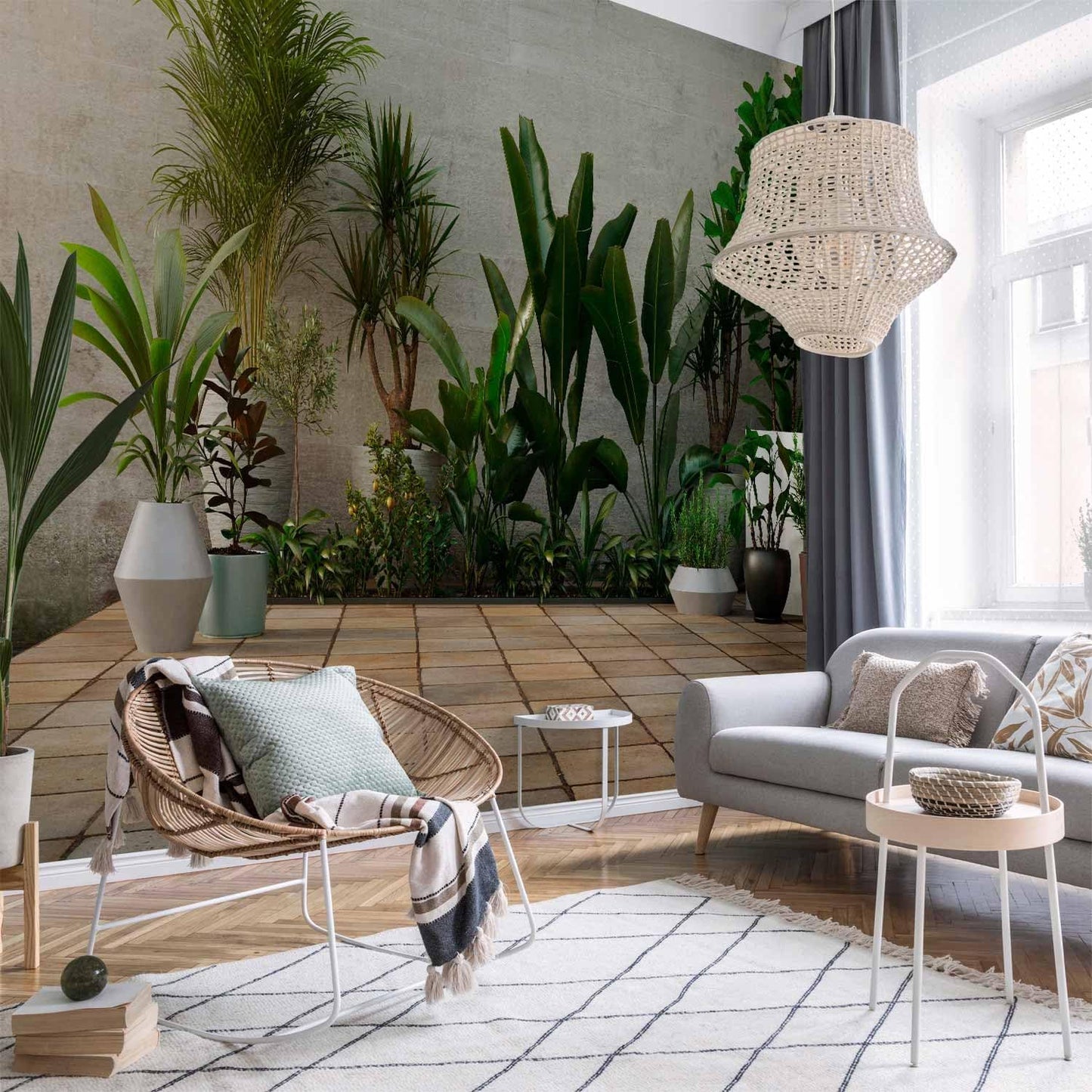 artgeist Wall Mural Nature 135x101 in - XXL Peel and Stick Self-Adhesive Wallpaper Removable Large Sticker Foil Wall Decor Print Picture Image Design Botanics Plants 3D Effect b-B-0600-a-a