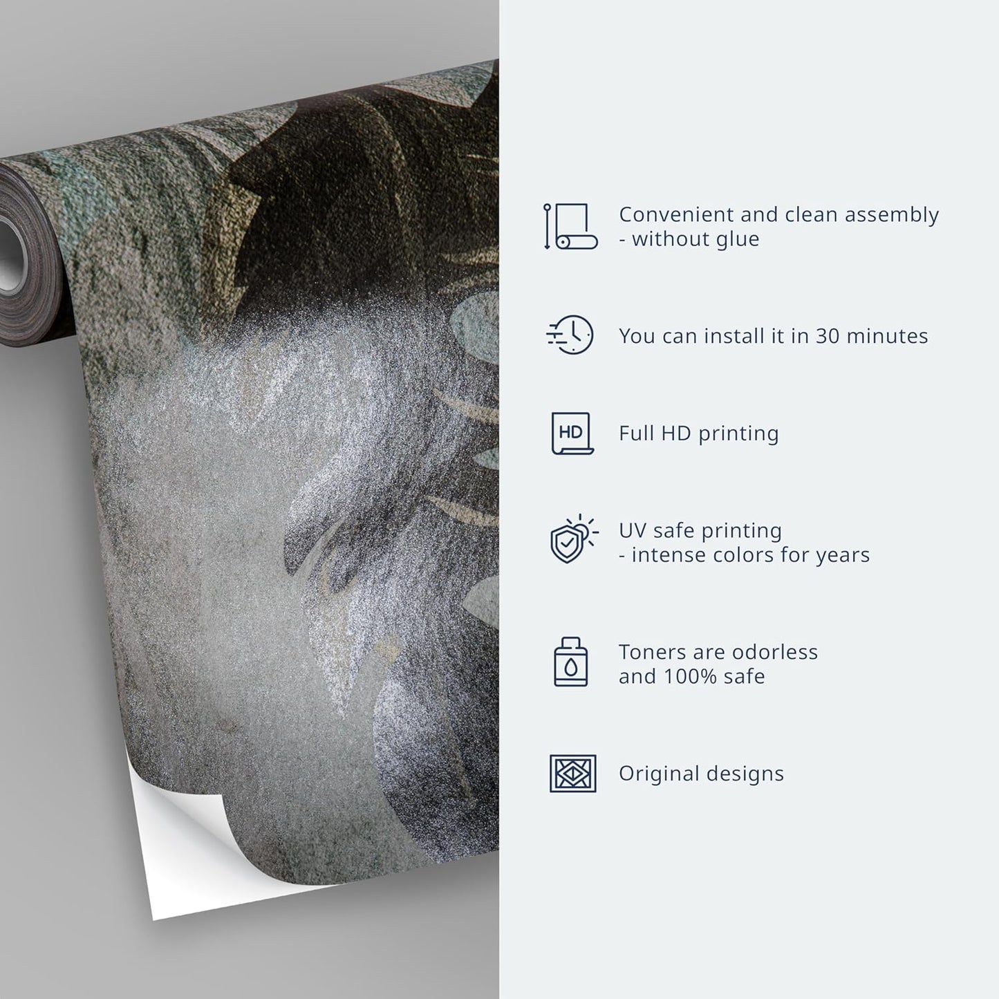 artgeist Wall Mural Peel and Stick Nature 212x98 in - XXL Self-Adhesive Corner Wallpaper Removable Large Sticker Foil Angle Wallpaper Beach Sand Blue Sea View b-B-10023-a-b