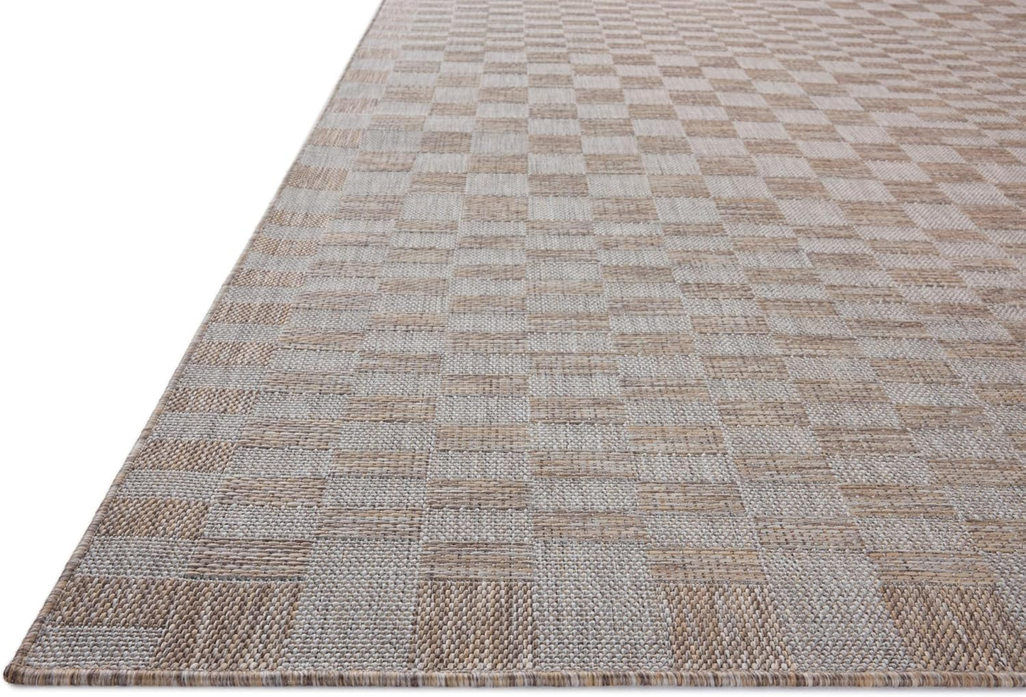 Loloi Amber Lewis Topanga Collection TOP-03 Natural/Dove 5'-3" x 7'-6" Indoor/Outdoor Area Rug