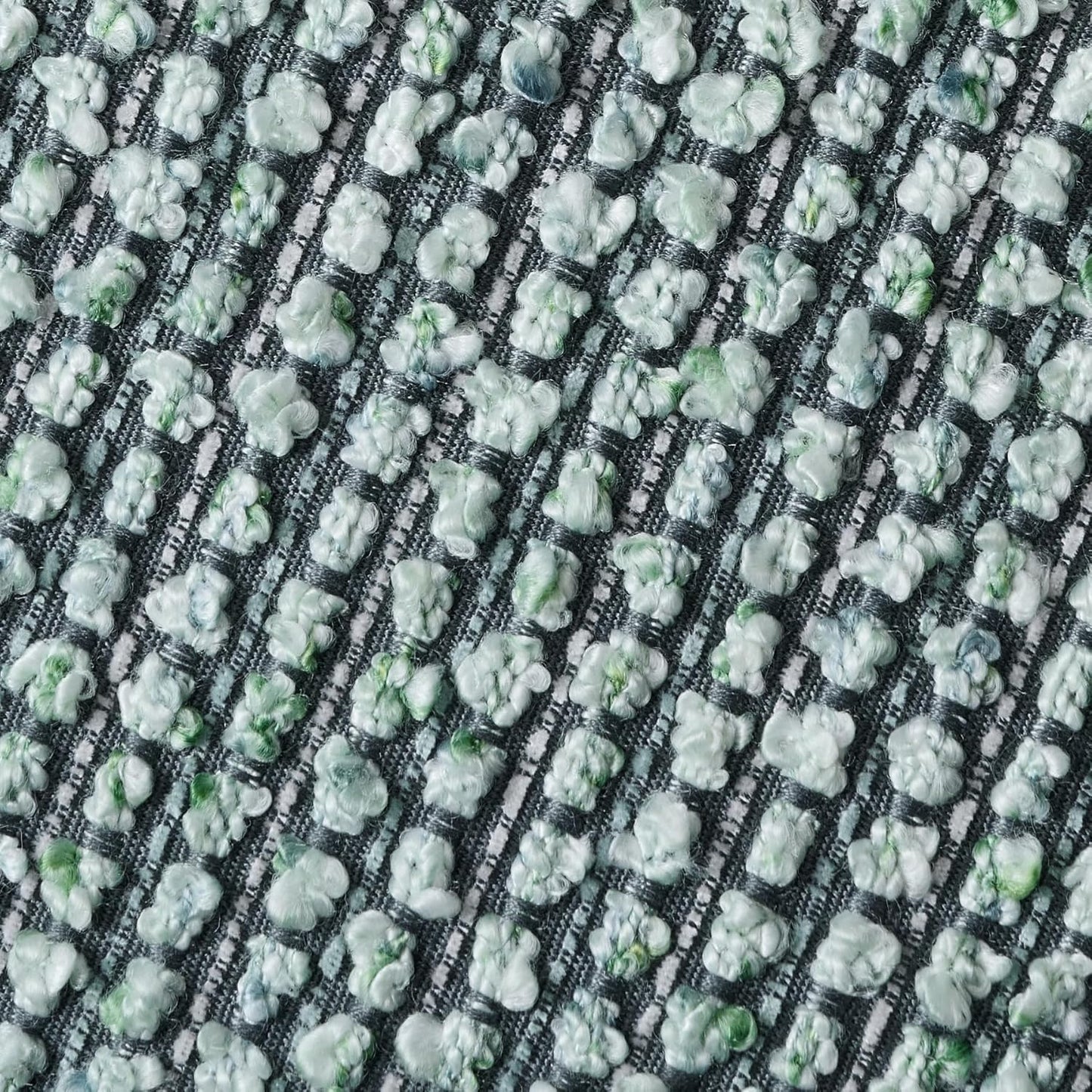 Striped Throw Pillow Covers 24x24 Set of 2 Green Textured Boucle Chic Morden Boho Accent Farmhouse Square Decorative Couch Pillow Covers for Home Decor Bed Sofa Living Room