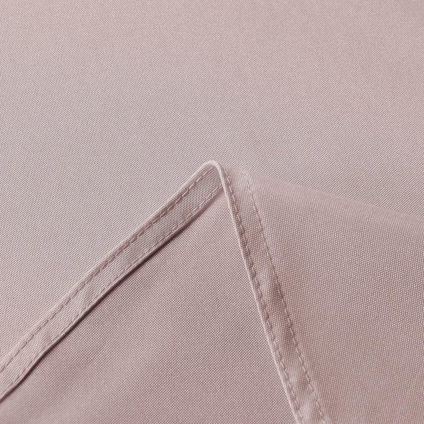 sancua Rectangle Tablecloth - 90 x 132 Inch - Stain and Wrinkle Resistant Washable Polyester Table Cloth, Decorative Fabric Table Cover for Dining Tables, Buffet Parties and Camping, Blush